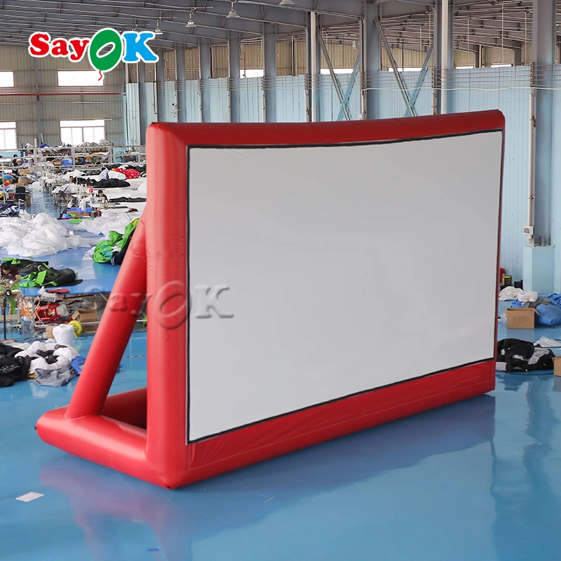 Sayok Big Size Inflatable TV Screen Outdoor with Blower Blow up Cinema Inflatable Projector Screen