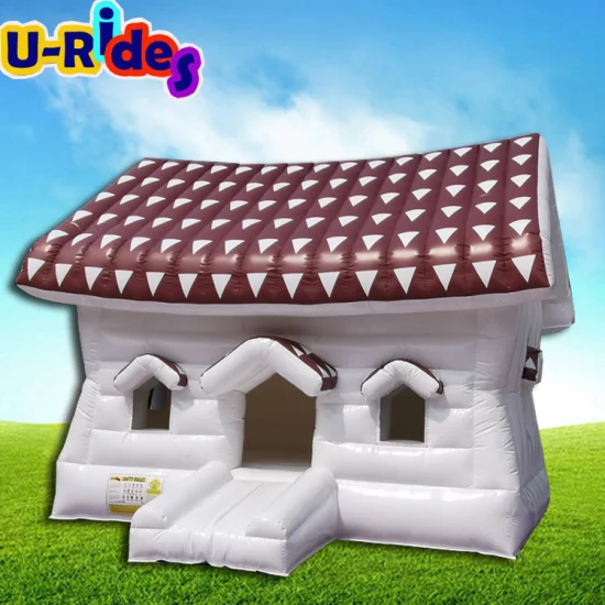 Commercial inflatable bounce house inflatable cottage bouncer for kids rental event